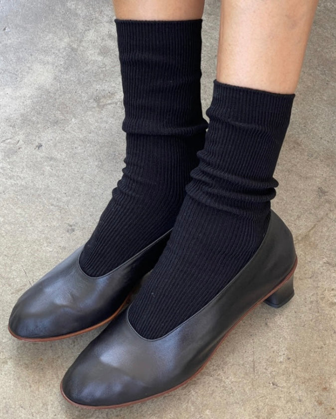 Le Bon Shoppe | Crisp Step Socks | Black