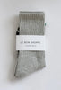 Le Bon Shoppe | Hugger Socks | Grey/Black