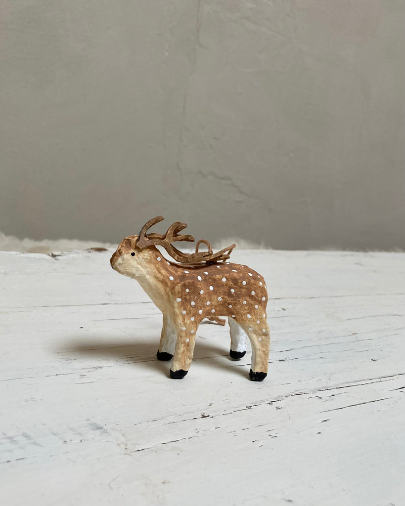 Fog Linen | Paper Mache Decoration | Reindeer