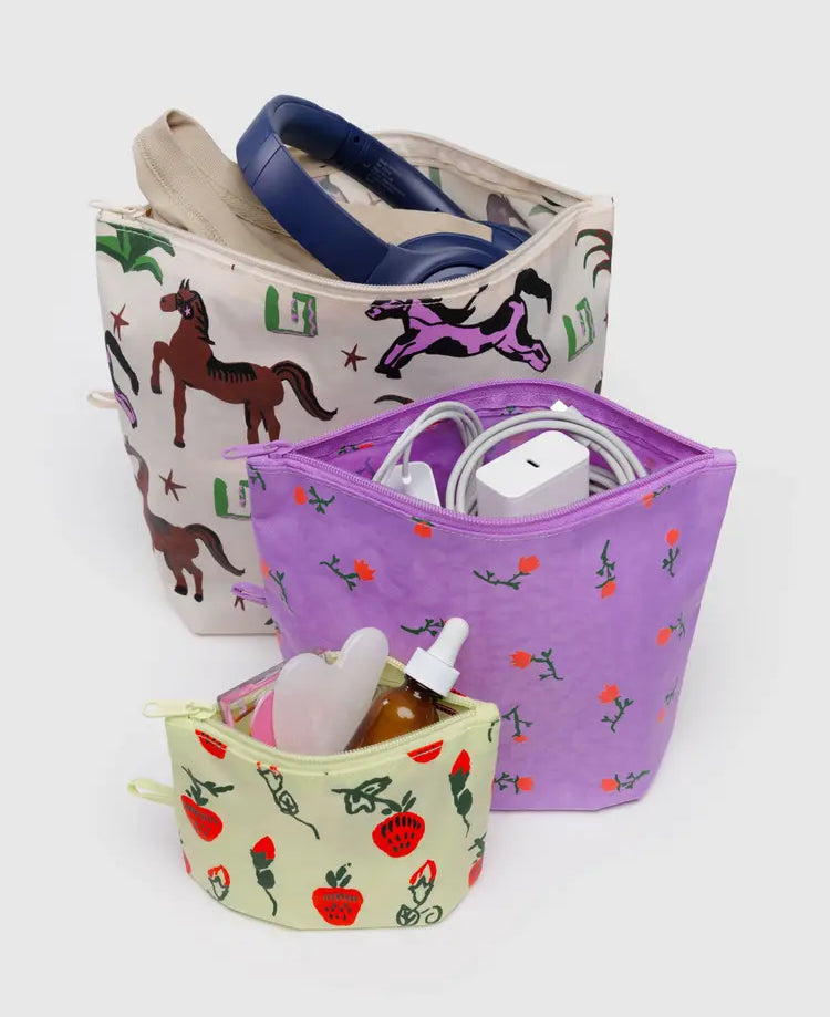 Baggu | Go Pouch Set | Painted Prairie