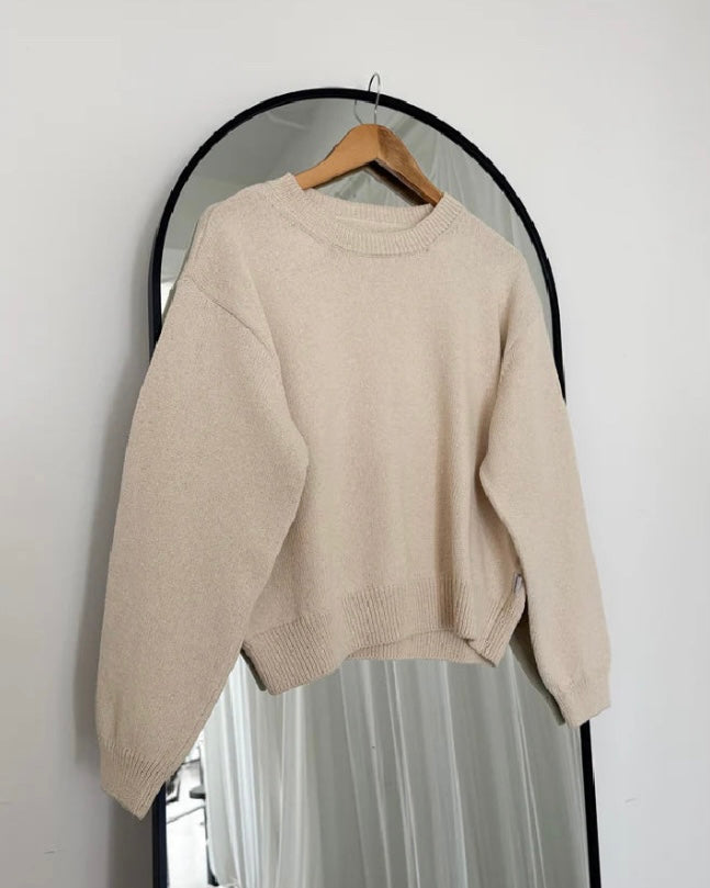 Le Bon Shoppe | Milo Cotton Sweater | Naturel