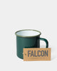 Falcon | Enamel mug | Samphire Green