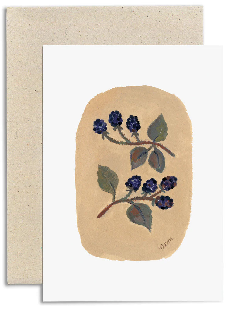 Gemma Koomen | Greeting Card | Blackberries
