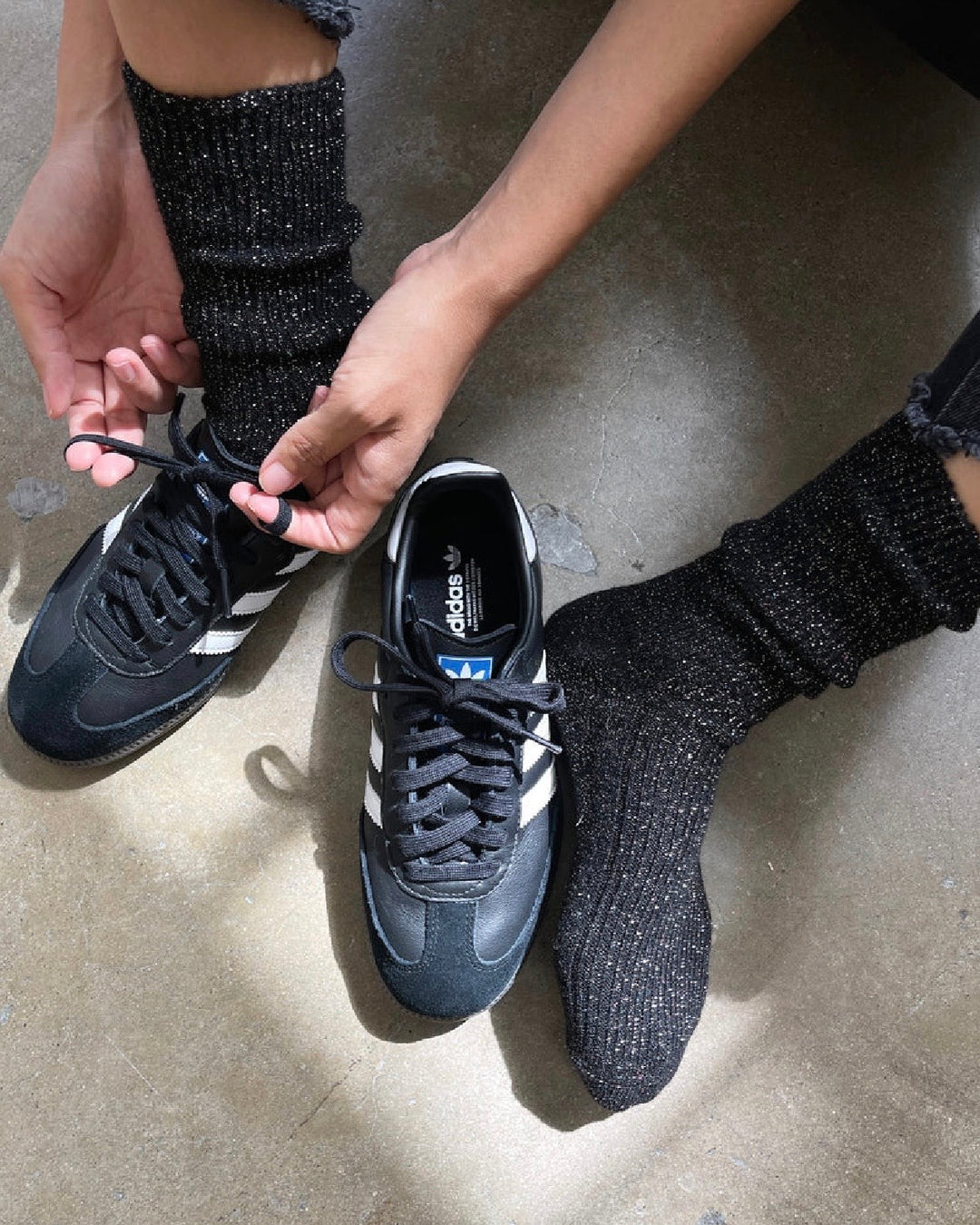 Le Bon Shoppe | Winter Sparkle Socks | Starry Night