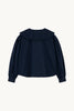 Tiny Big Sister | Scalloped shirt | Navy