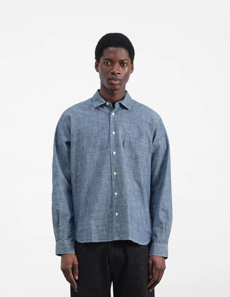 YMC | Curtis Shirt | Light Indigo