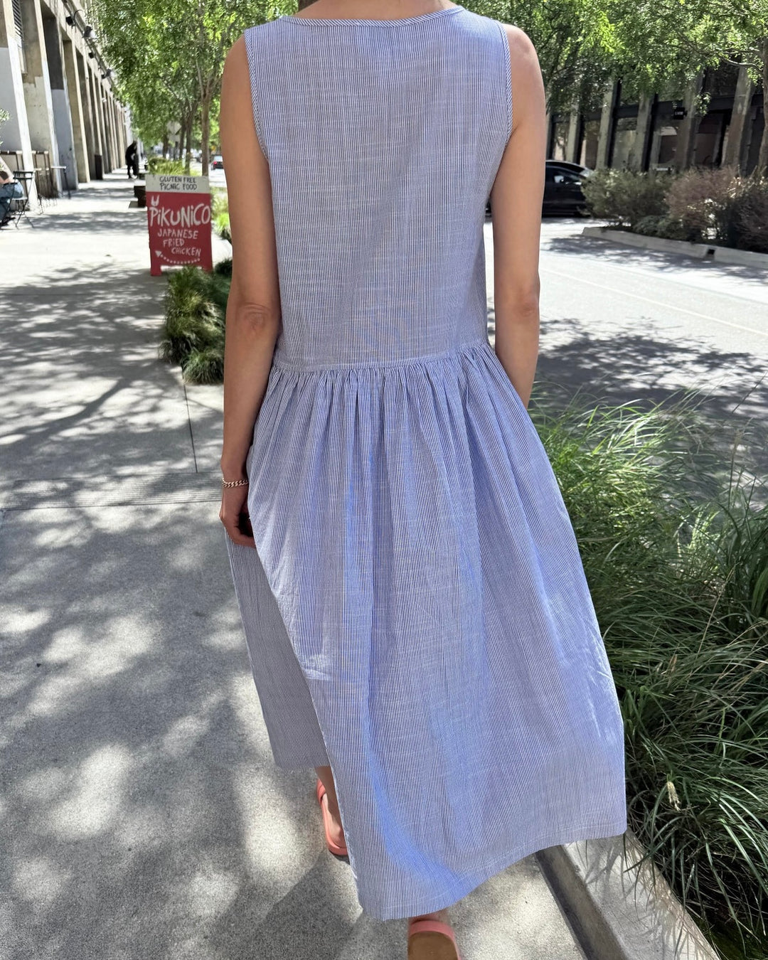 Le Bon shoppe | Marianne dress | Blue Stripe