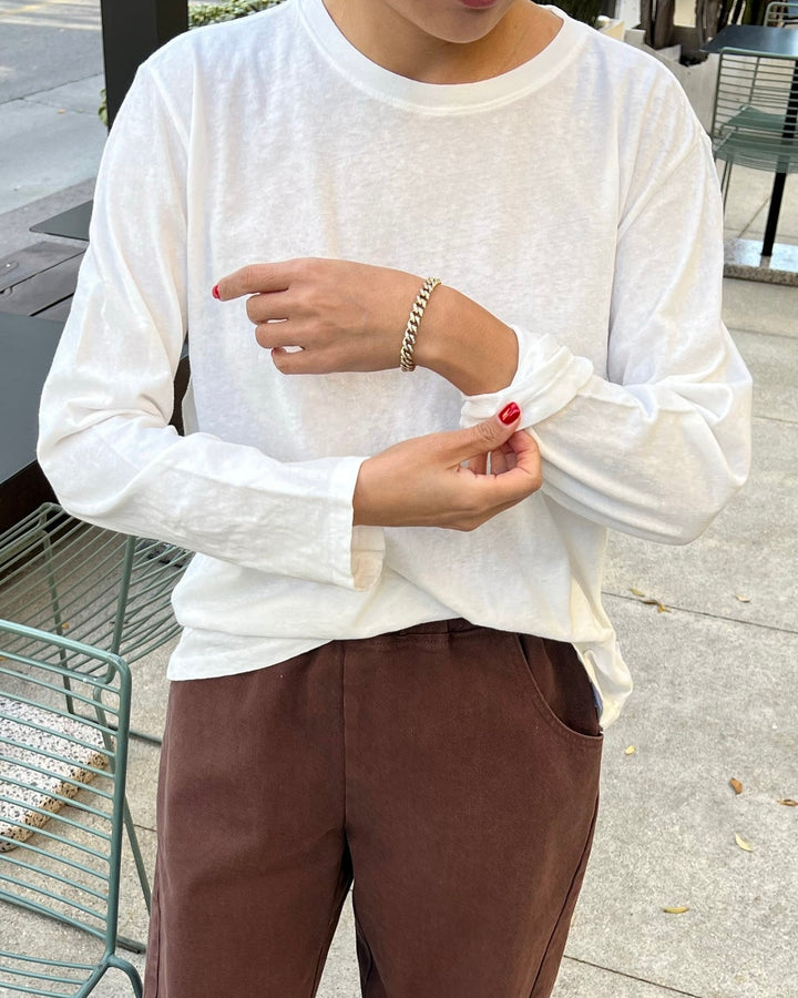 Le Bon Shoppe | Foundation long sleeve tee | White