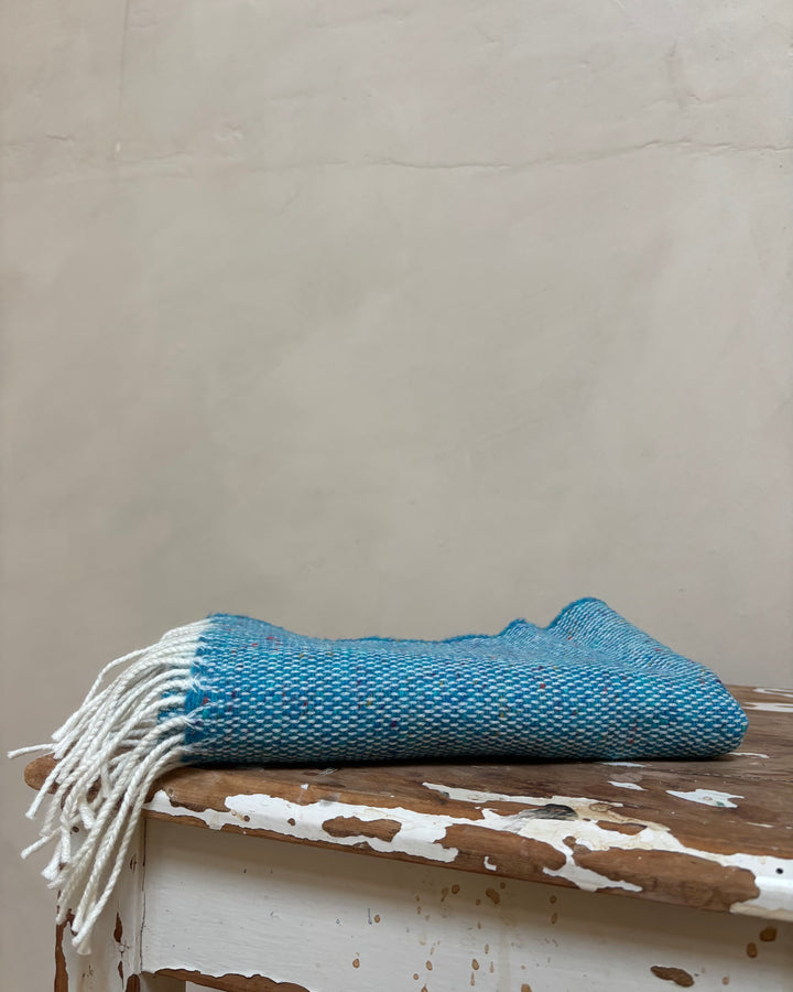 McNutt | Unisex Tweed Scarf | Peacock Blue