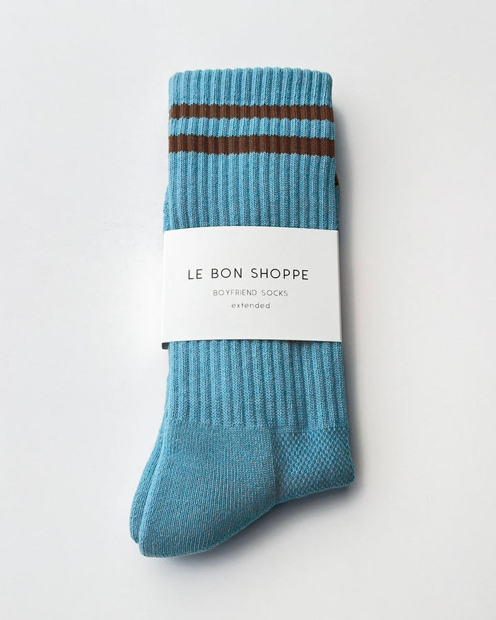 Le Bon Shoppe | Extended Boyfriend Socks | Powder Blue