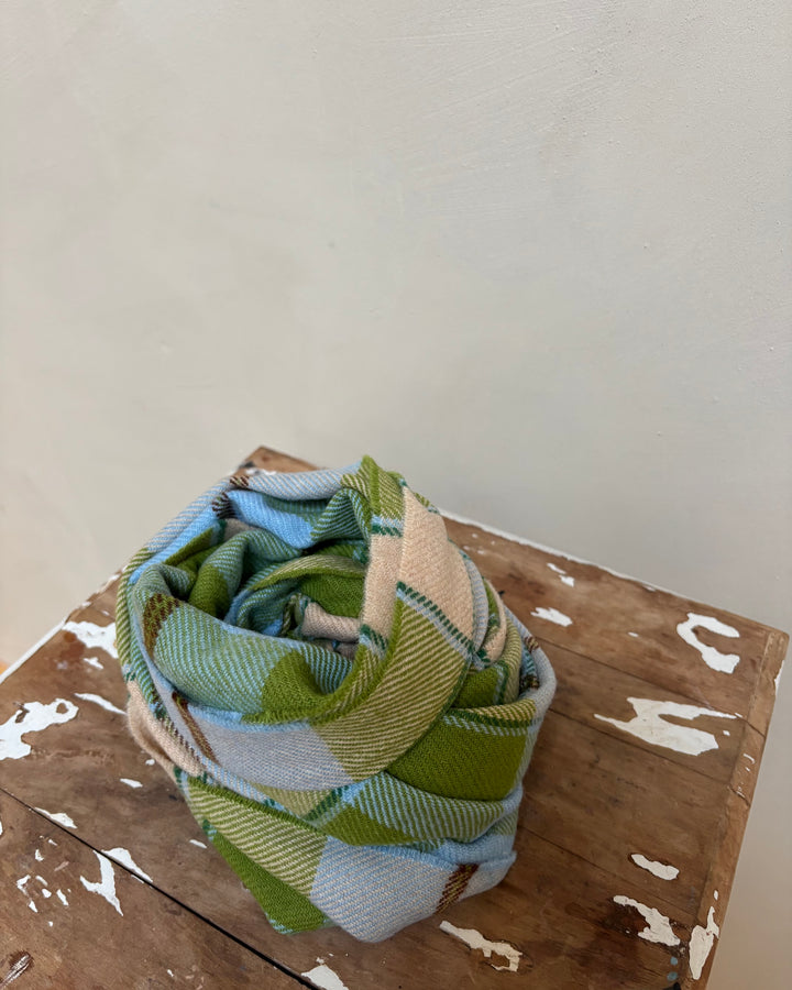 McNutt | Unisex Lambswool Scarf | Spring plaid