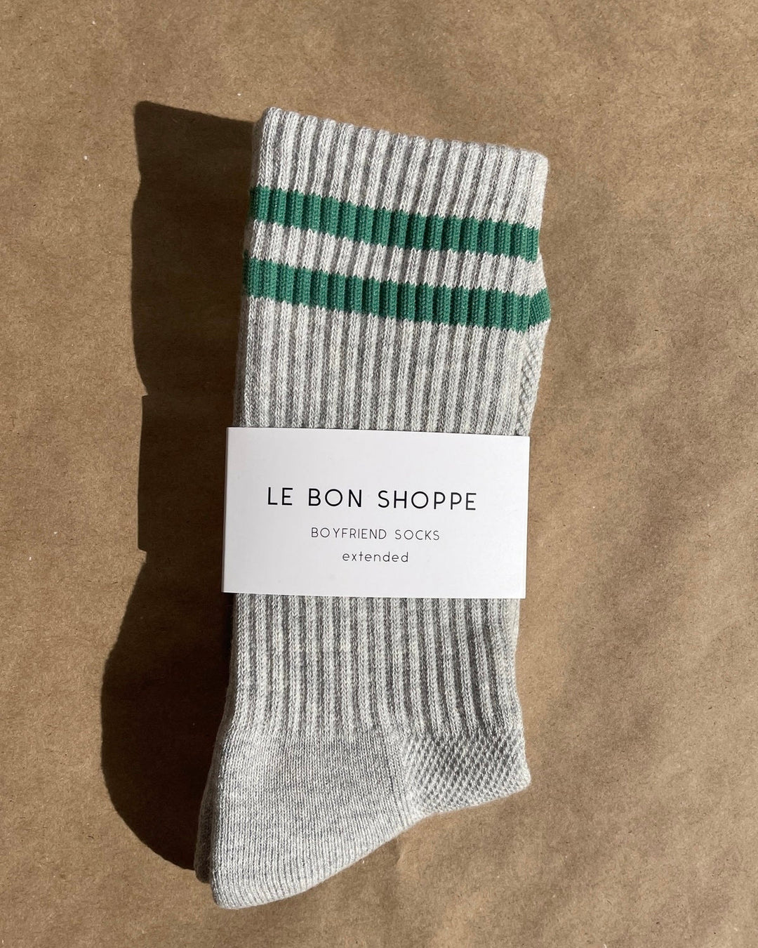 Le Bon Shoppe | Extended Boyfriend Socks | Lt Grey