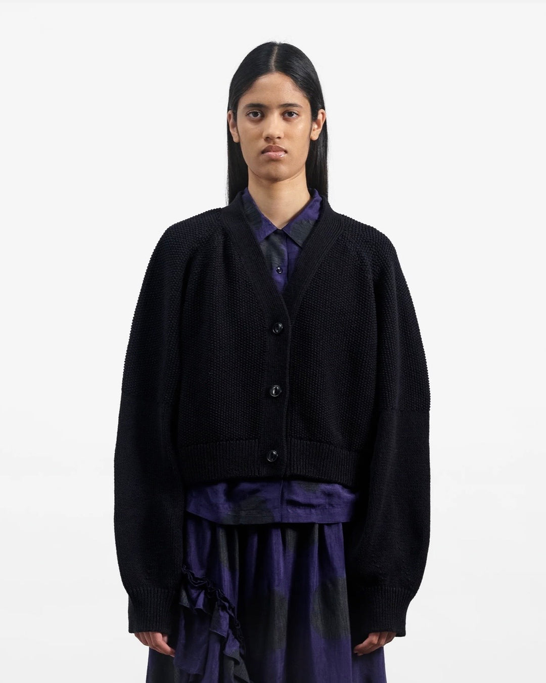 YMC | Computer Cardigan | Black