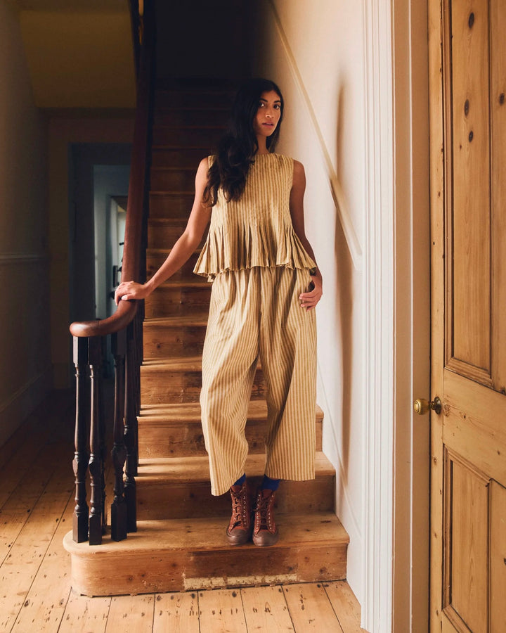 Sideline | Billy Trousers | Ochre Stripe