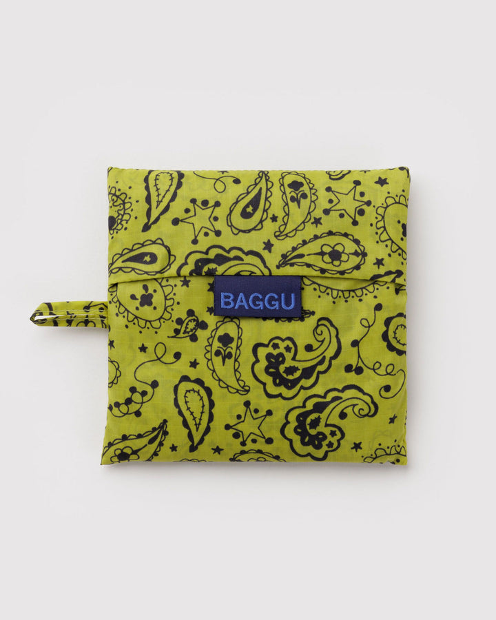 Baggu | Reusable Bag | Chartreuse Paisley