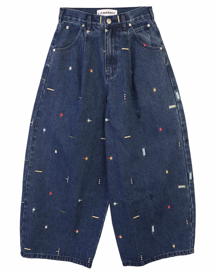 LF Markey | Mason Jeans | Puzzle Embroidery