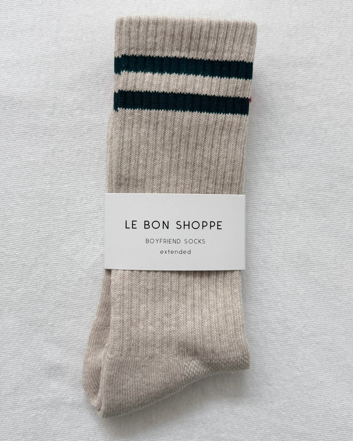 Le Bon Shoppe | Extended Boyfriend Socks | Oatmeal
