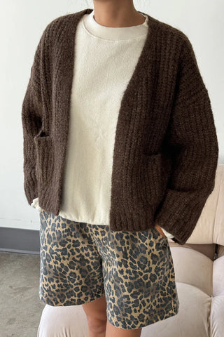 Le Bon Shoppe | Alpaca Sweater Jacket | Wood