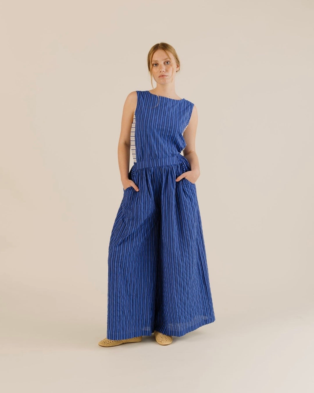 Sideline | Anna Trousers | Cobalt Stripe