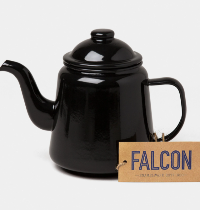 Falcon | Enamel Teapot | Coal Black