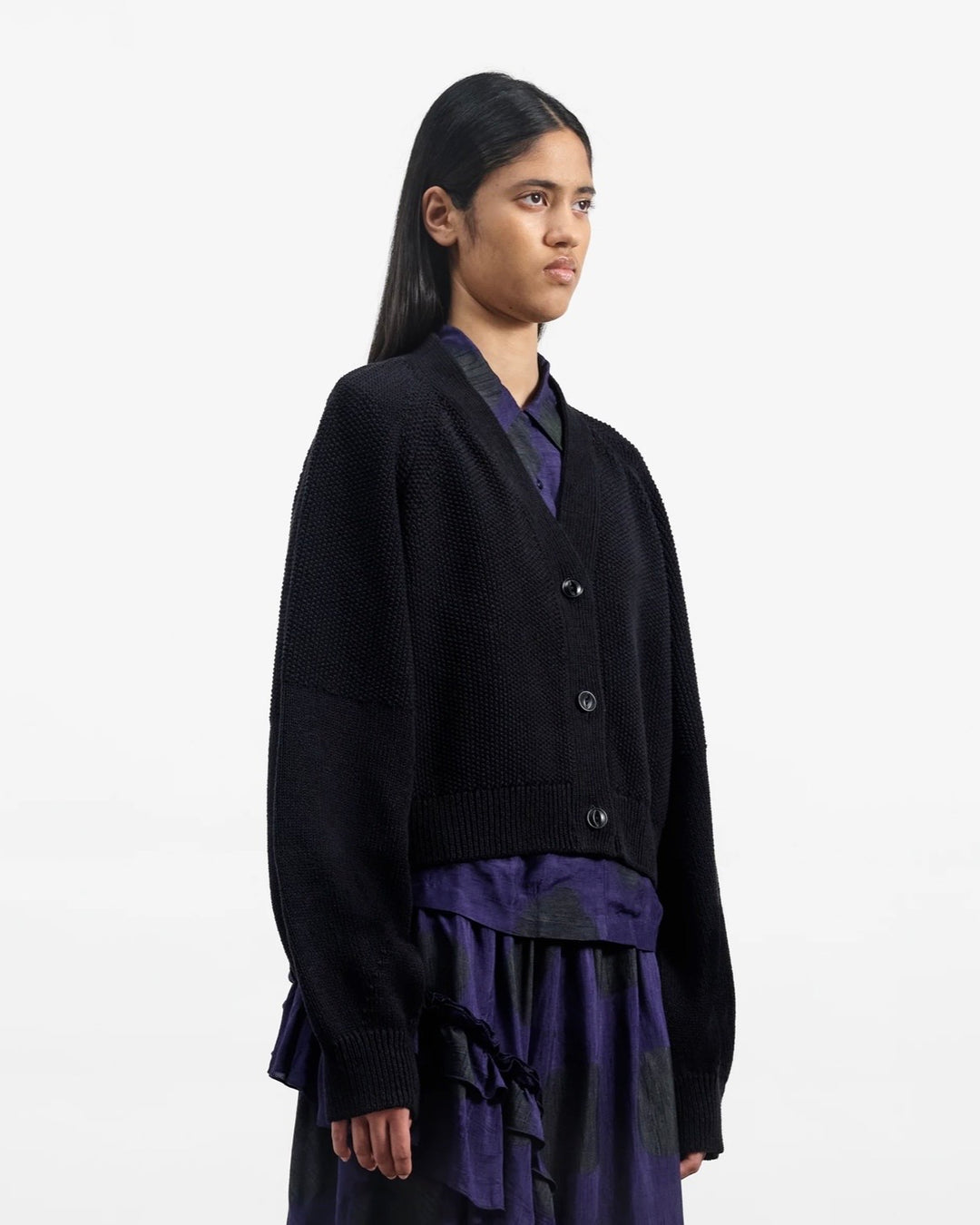 YMC | Computer Cardigan | Black