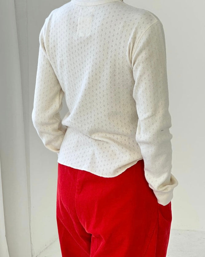 Le Bon Shoppe | Pointelle Fundamental Tee | Naturel (Pre Order)