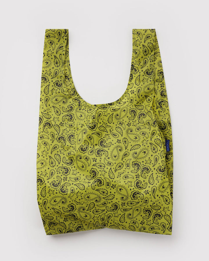 Baggu | Reusable Bag | Chartreuse Paisley