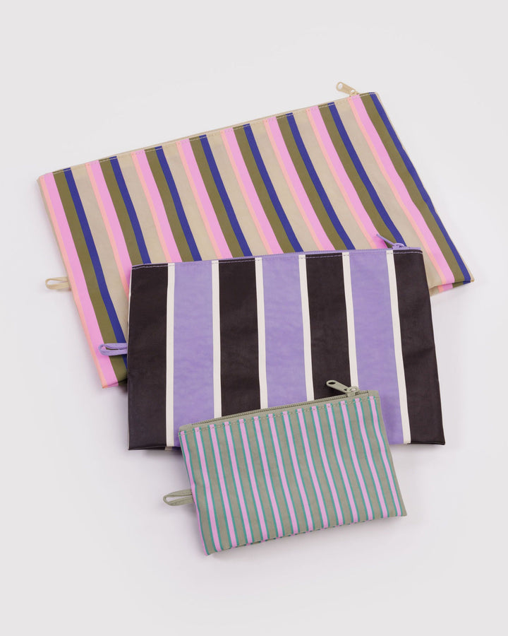 Baggu | Go Pouch Set | Candy Shop Stripes