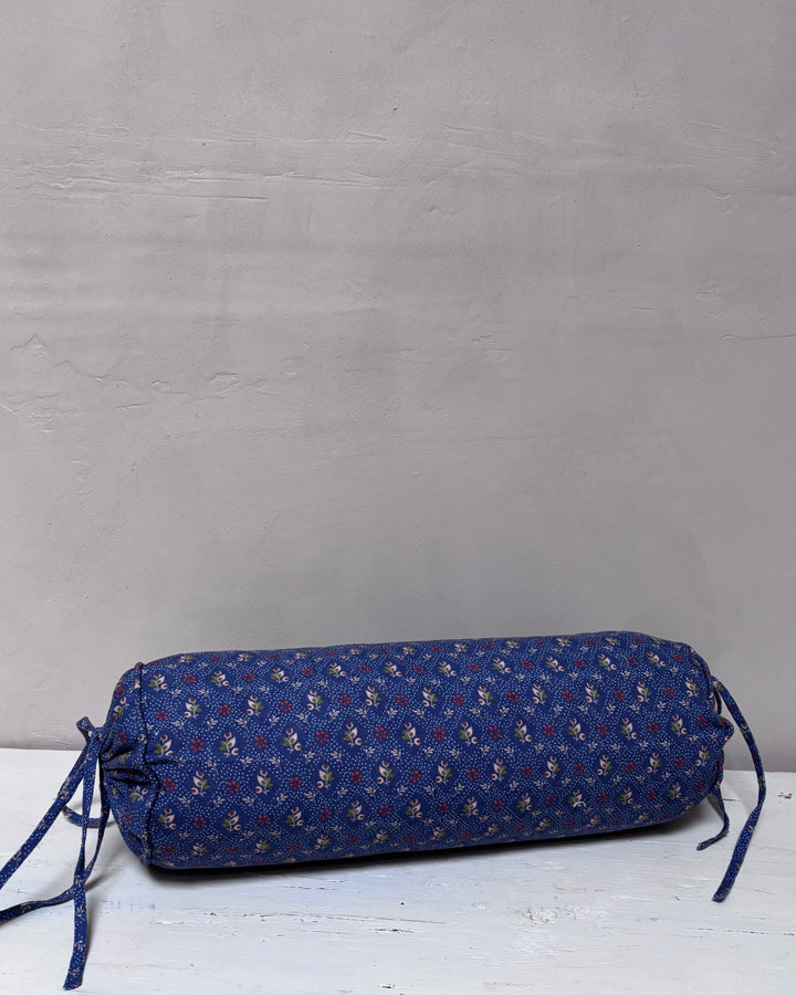 Linen Bolster Cushion | Tahiti Navy