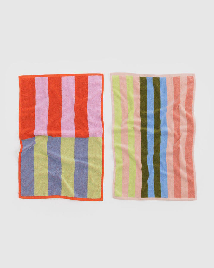 Baggu | Hand Towel Set of Two | Pool Stripe