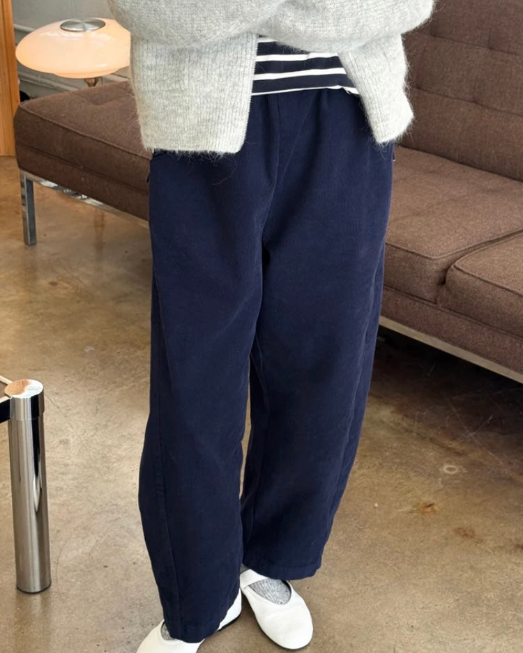 Le Bon Shoppe | Corduroy Arc pants | Navy