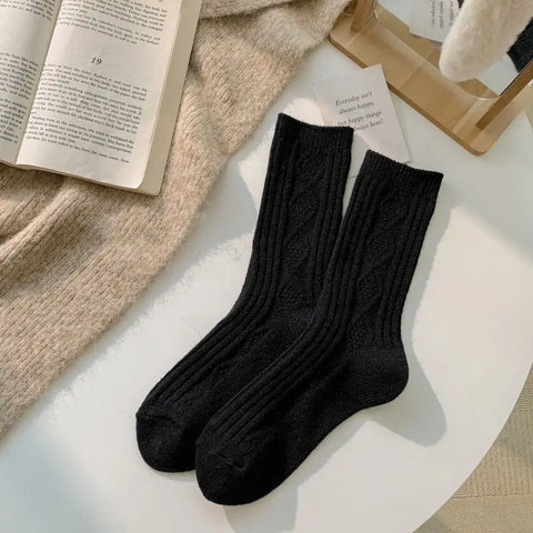 Cashmere socks | Knitted Black