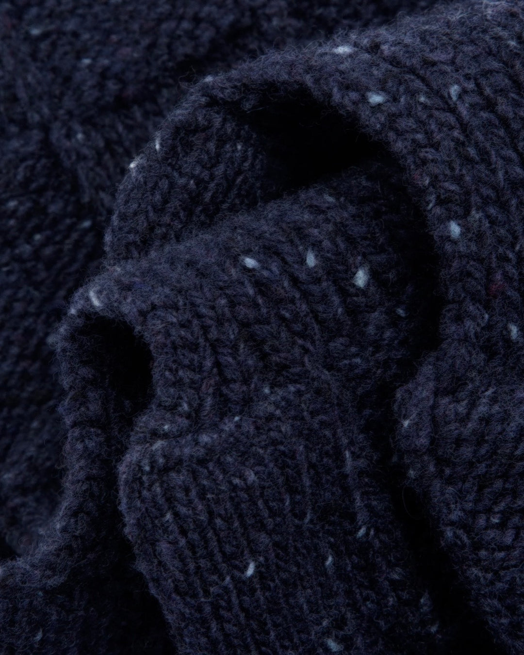 YMC | Donegal Waffle Slot Scarf | Grey or Navy