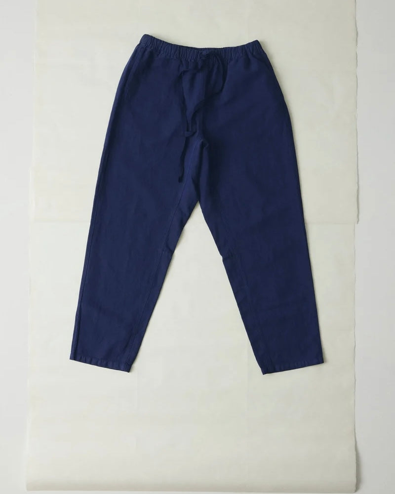 TOAST | Alfie Garment Dyed Herringbone Trousers | Dark Indigo