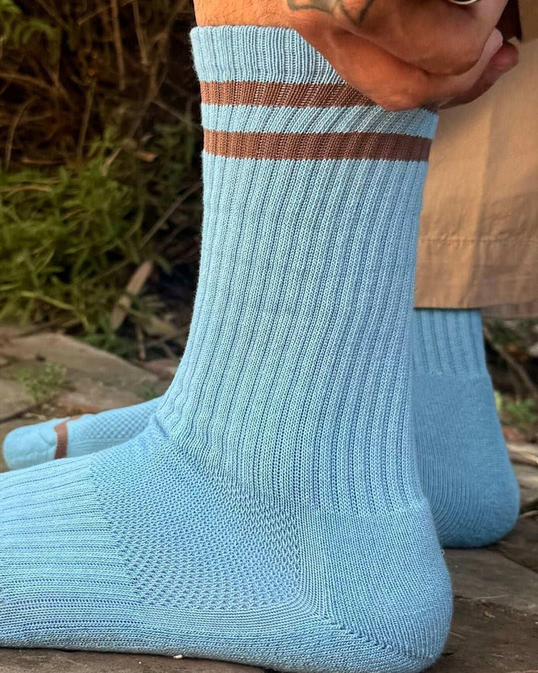 Le Bon Shoppe | Extended Boyfriend Socks | Powder Blue