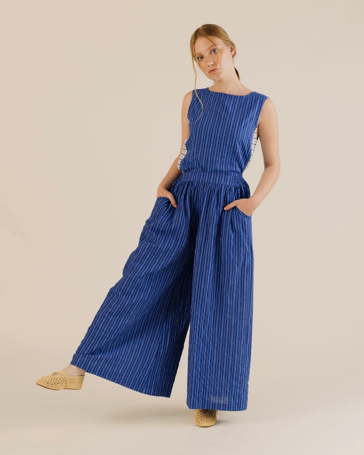 Sideline | Anna Trousers | Cobalt Stripe
