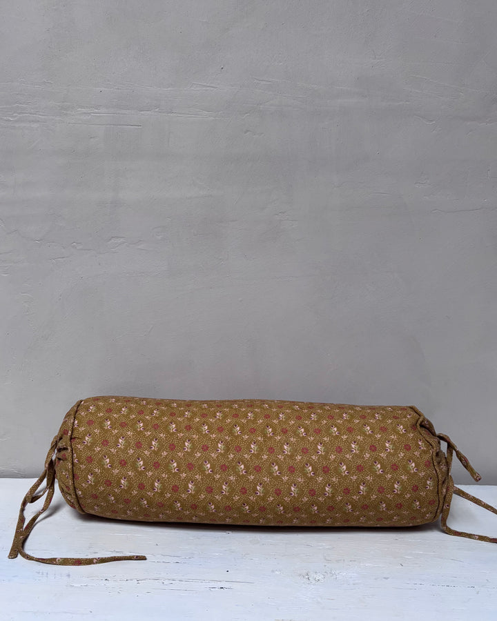 Linen Bolster Cushion | Tahiti Turmeric