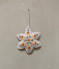 Felted Christmas decoration | Embroidered White Star
