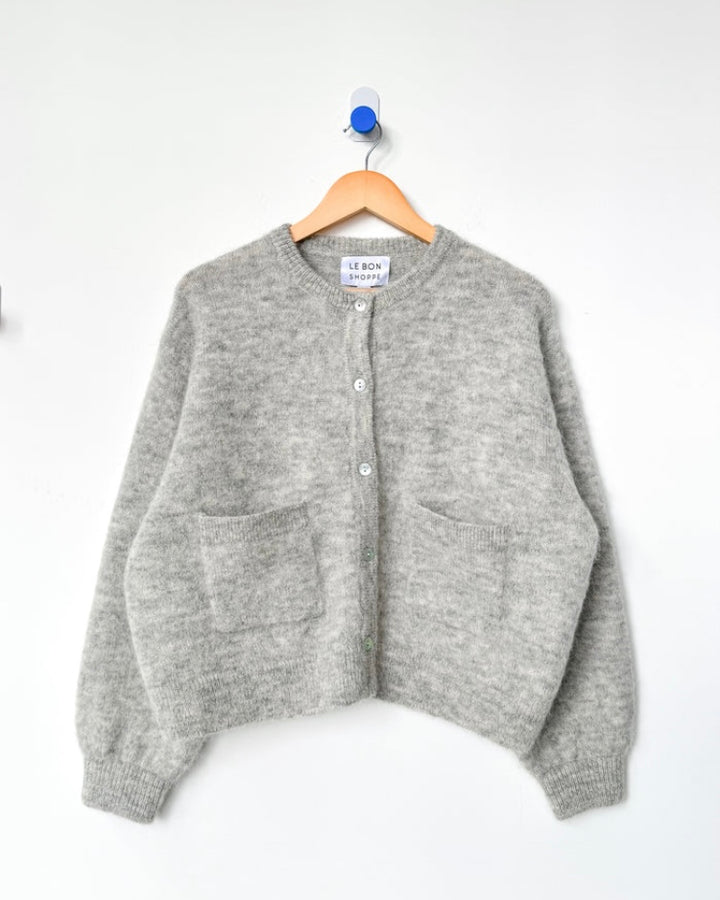 Le Bon Shoppe | Amélie Alpaca Cardigan | Light Grey