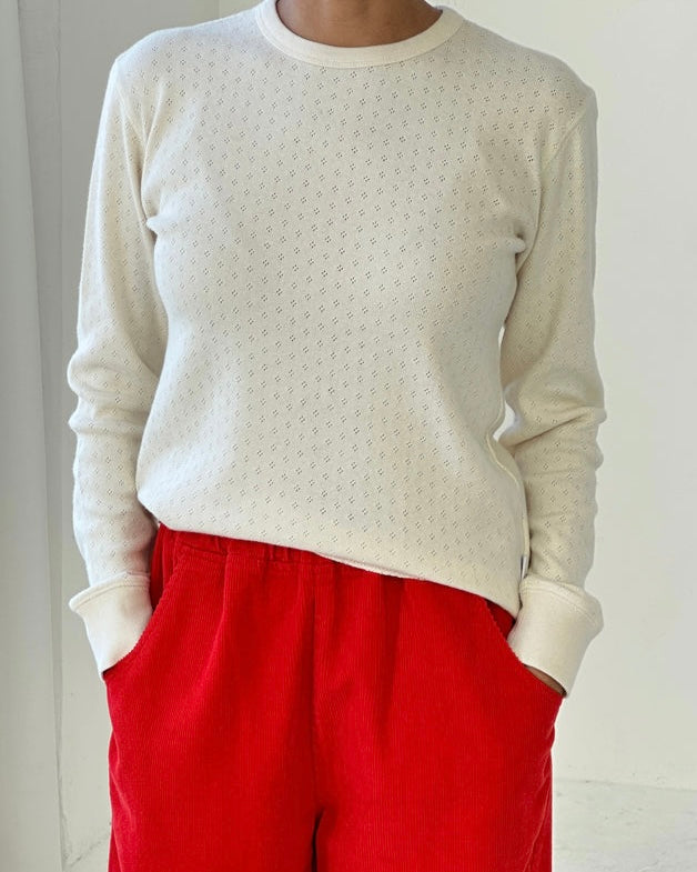 Le Bon Shoppe | Pointelle Fundamental Tee | Naturel (Pre Order)