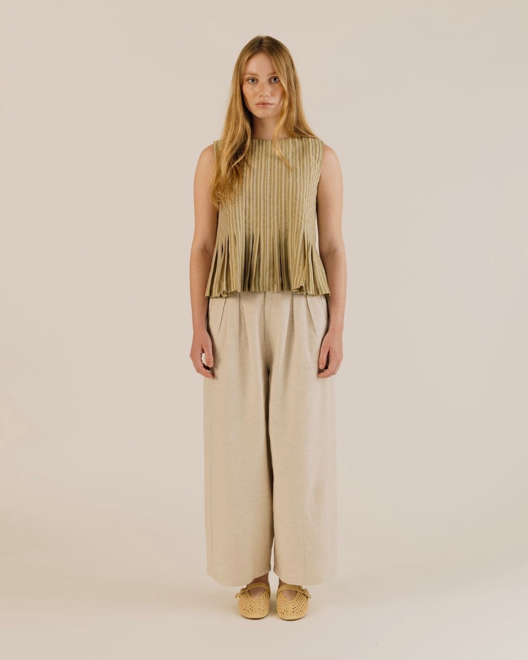 Sideline | Minnie Top | Ochre Stripe