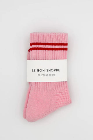Le Bon Shoppe | Boyfriend Socks | Amour Pink