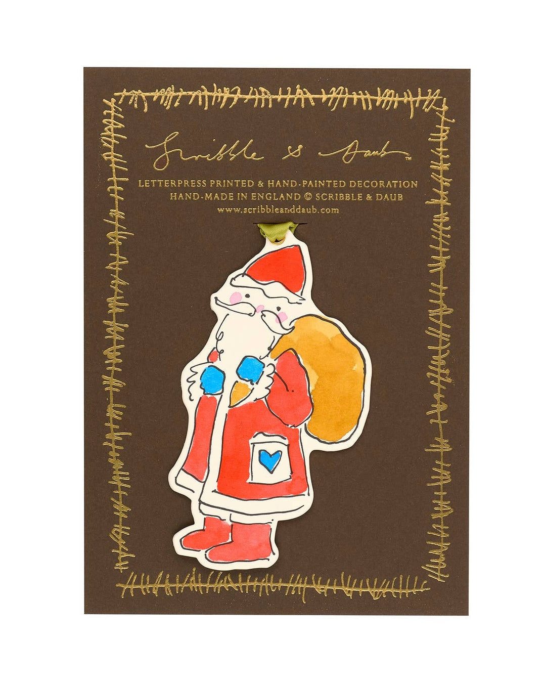 Scribble & Daub | Santa Claus Christmas decoration