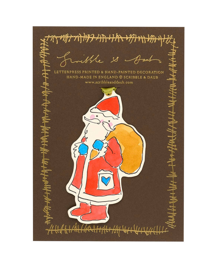 Scribble & Daub | Santa Claus Christmas decoration