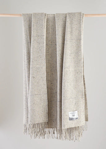 Molloy & Sons | Basket Weave Blanket | Grey