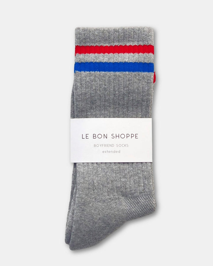 Le Bon Shoppe | Extended Boyfriend Socks | True Grey