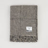 Molloy & Sons | Basket Weave Tweed Blanket | Black