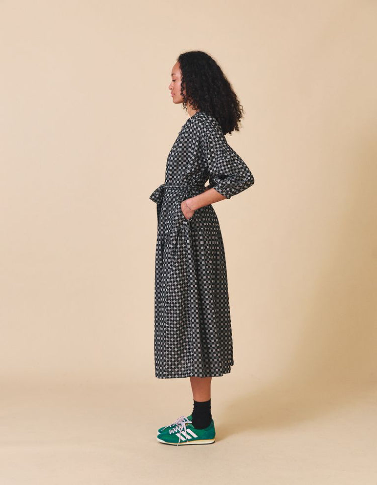 Sideline | Tap Dress | Grey check