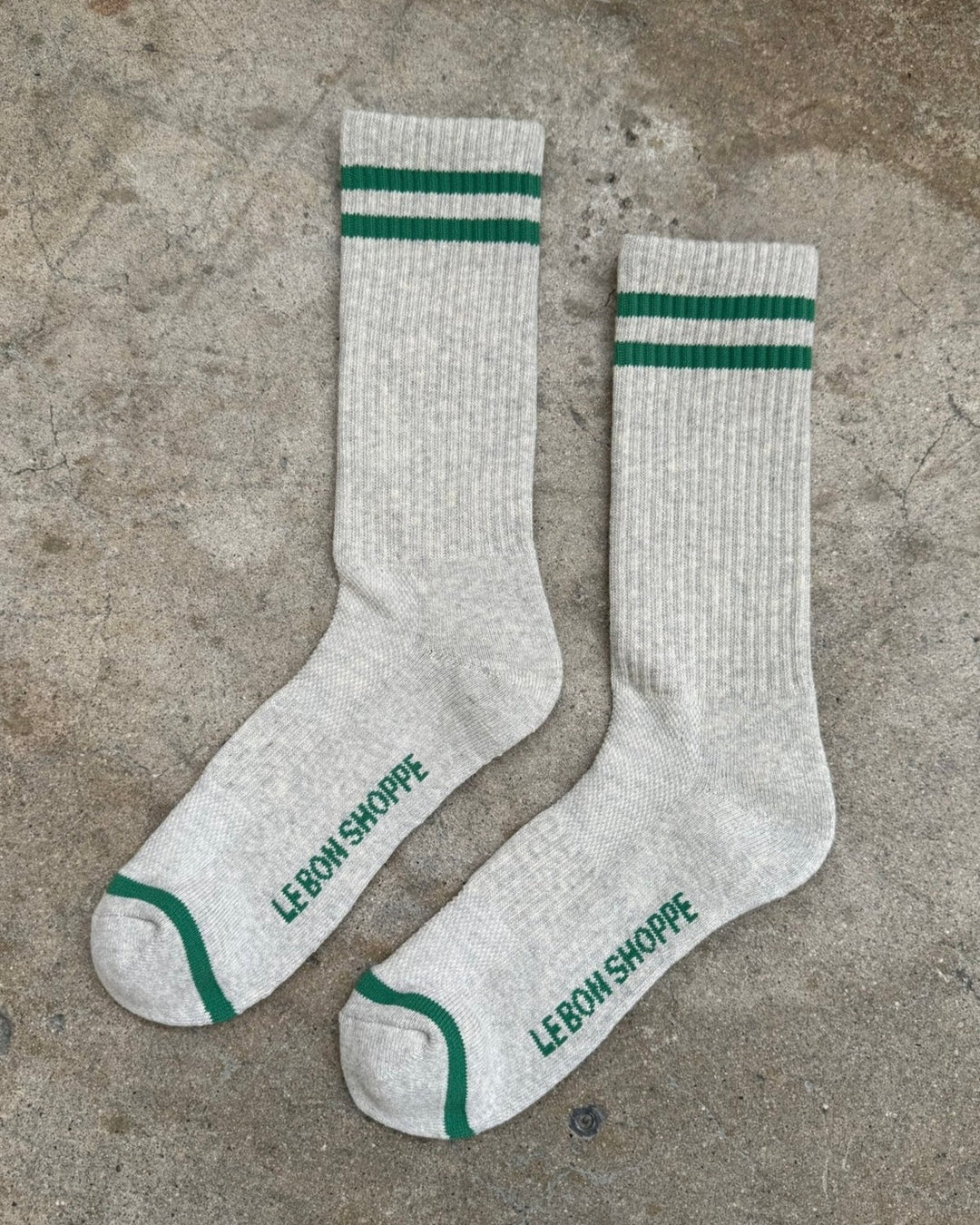 Le Bon Shoppe | Extended Boyfriend Socks | Lt Grey