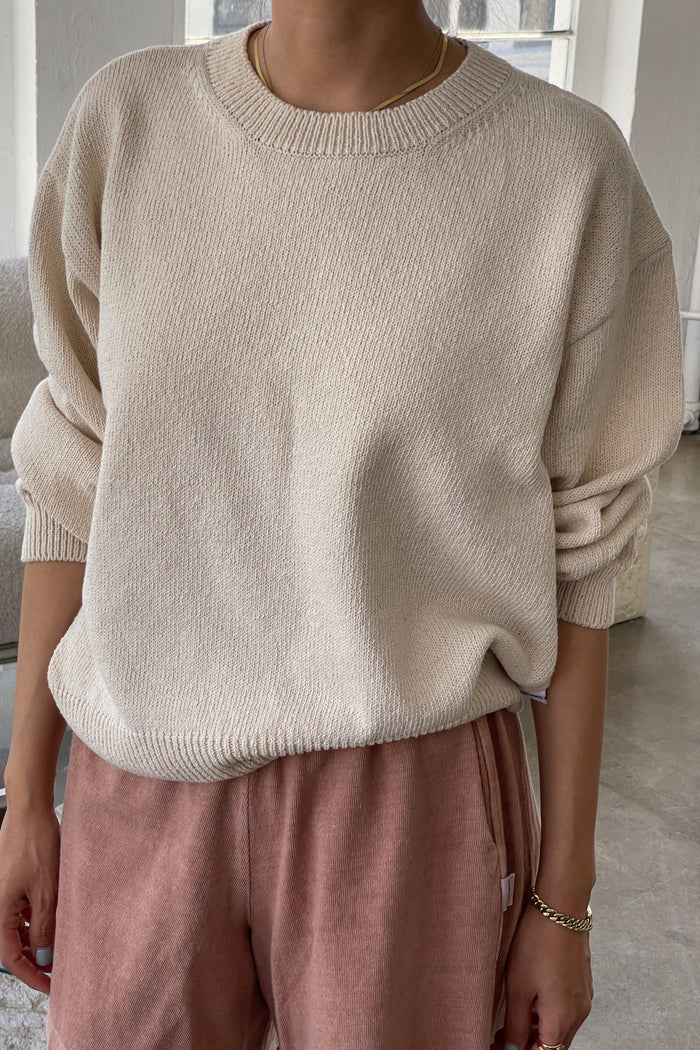Le Bon Shoppe | Milo Cotton Sweater | Naturel